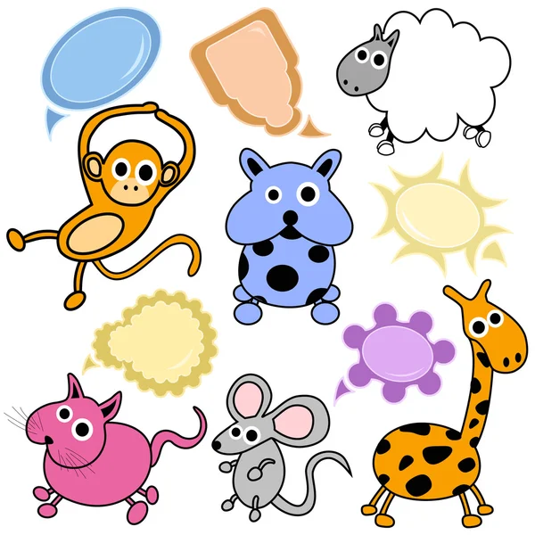 Cute dieren — Stockvector