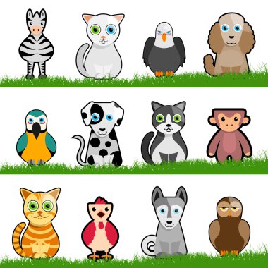 Animals set clipart