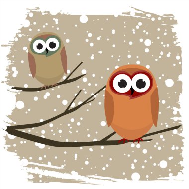 Winter bird clipart