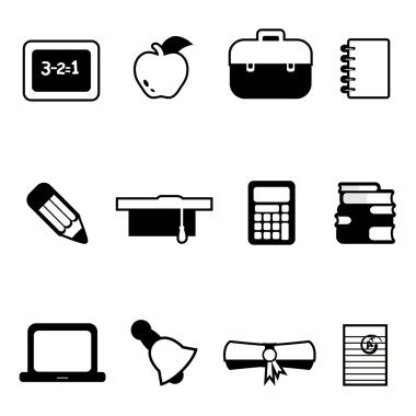 Education icons clipart