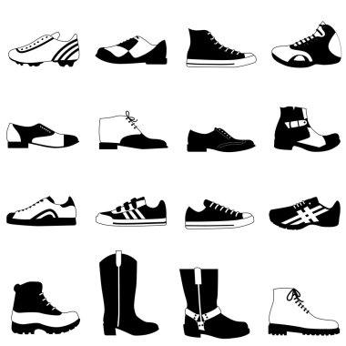 Sport shoes clipart