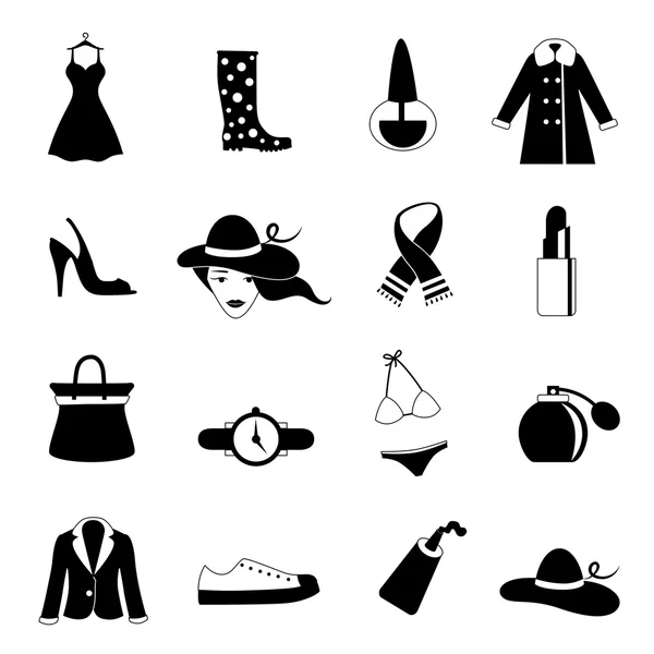 Iconos de moda — Archivo Imágenes Vectoriales