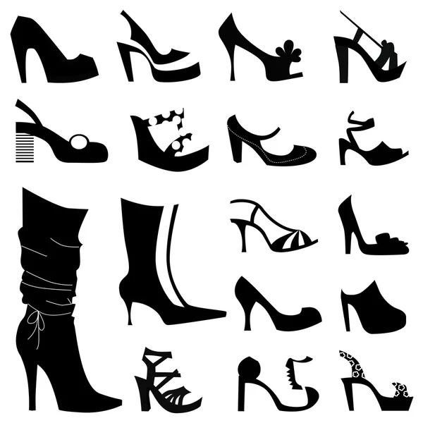 时尚女人鞋 — 图库矢量图片