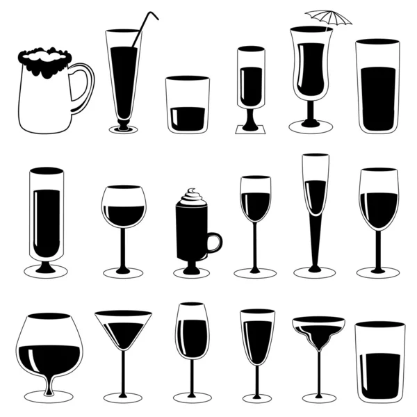 Bicchiere di alcol — Vettoriale Stock