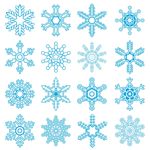 Symbole płatki śniegu — Wektor stockowy