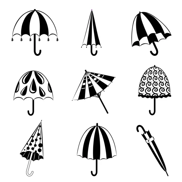 Regenschirm-Set — Stockvektor