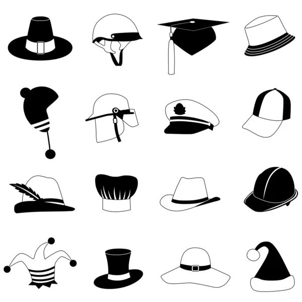 帽子セット — ストックベクタ