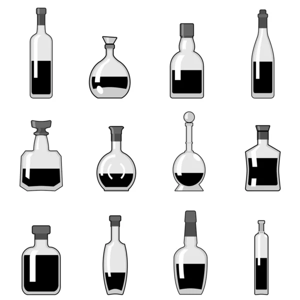 Ensemble de bouteilles — Image vectorielle