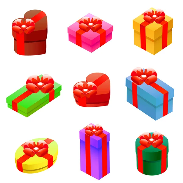 Gift box set — Stock Vector