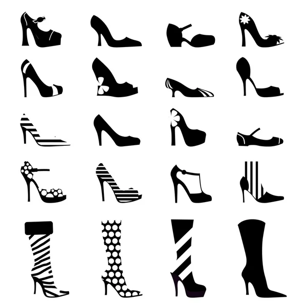 Модная женская обувь Лицензионные Стоковые Векторы