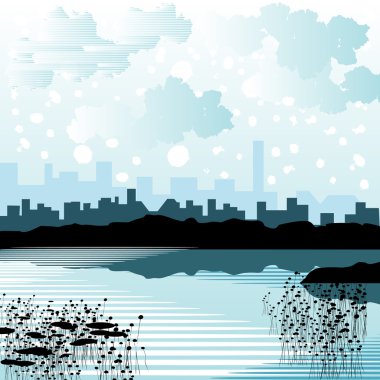 City background clipart