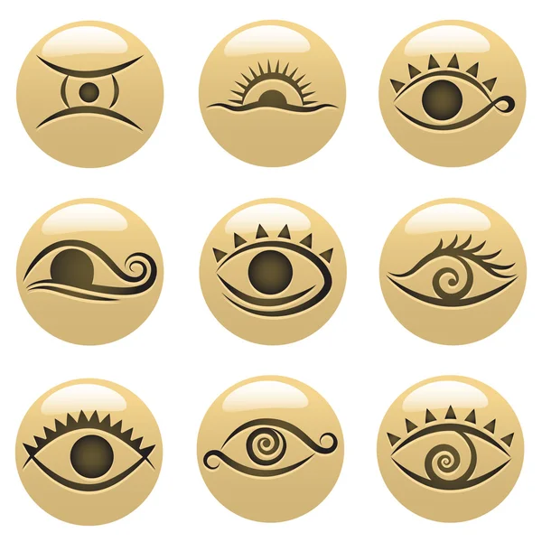 Eye icons — Stock Vector