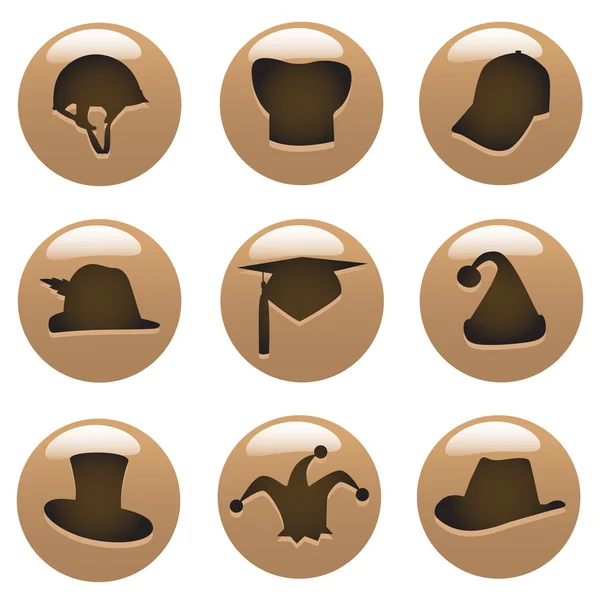 Icono del sombrero — Vector de stock