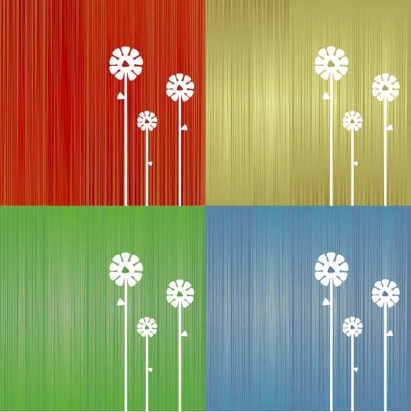 Blomster farverig baggrund Royaltyfrie stock-vektorer