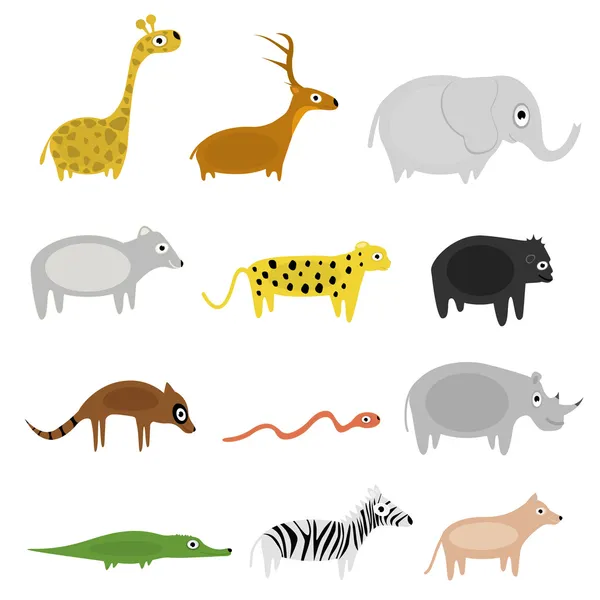 Мультфільм тварин Ліцензійні Стокові Ілюстрації