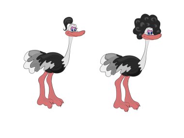 Ostrich clipart