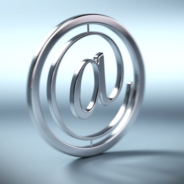 At symbol, email sign clipart