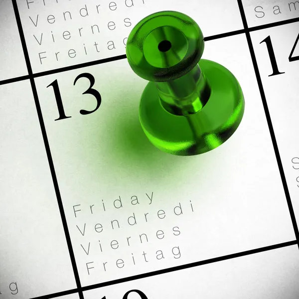 Friday the 13th - chance background — Stock Photo, Image