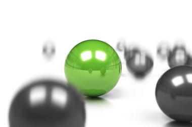 Unique, be different green business concept clipart