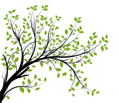 decorative branch silhouette clipart