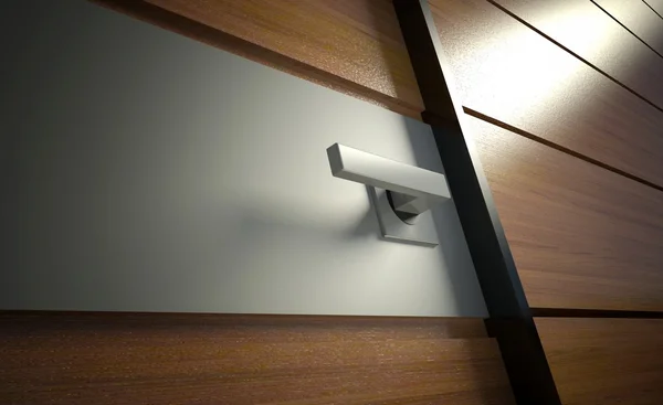 3d modern door handle — Stock Photo, Image