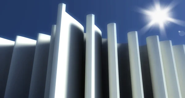 3D-Architektur moderner Hintergrund — Stockfoto