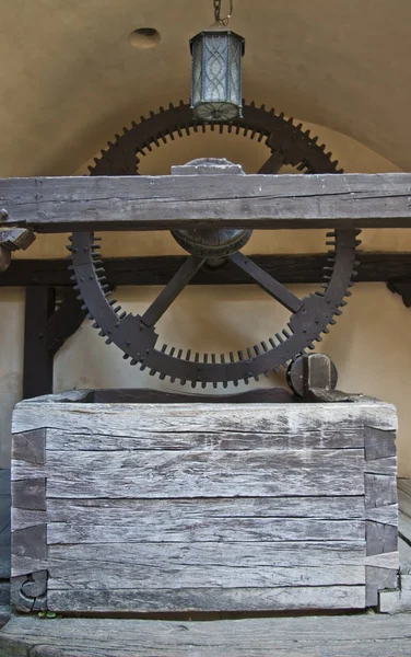 Medieval wells mechanism — Stock Photo, Image