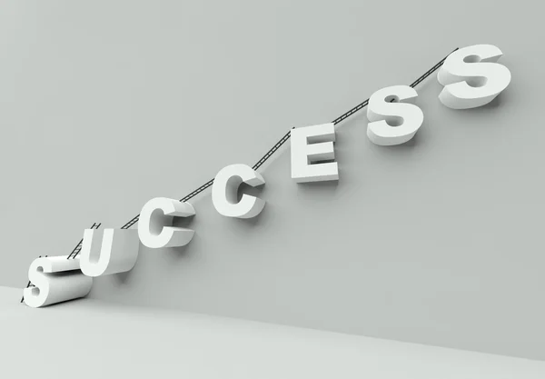 Escada para o sucesso 3d render — Fotografia de Stock