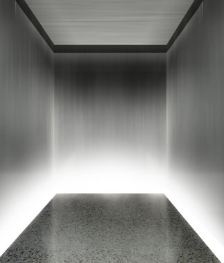 3d modern elevator interior clipart