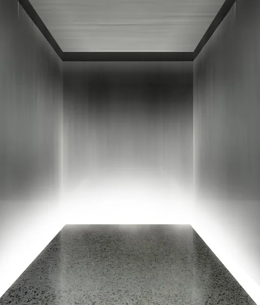 3D interiér moderní výtah — Stock fotografie