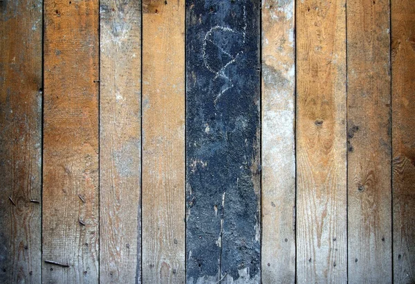 Donkere bekrast houtstructuur — Stockfoto
