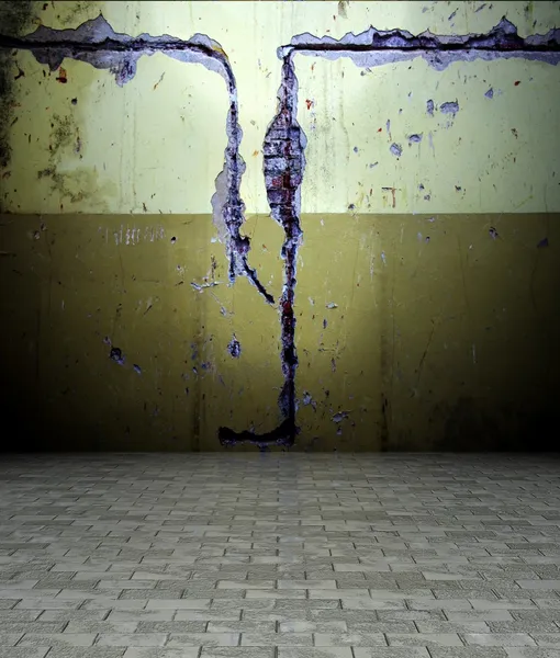 3d grunge plaster and concrete texture, empty interior — Stock Photo, Image