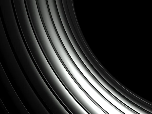 Espacio de copia de fondo de aluminio ondulado 3d — Foto de Stock