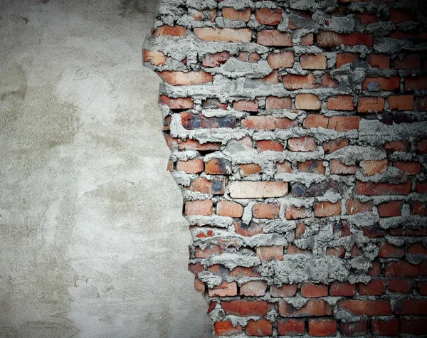 Grunge wall old and new — Stock Photo, Image