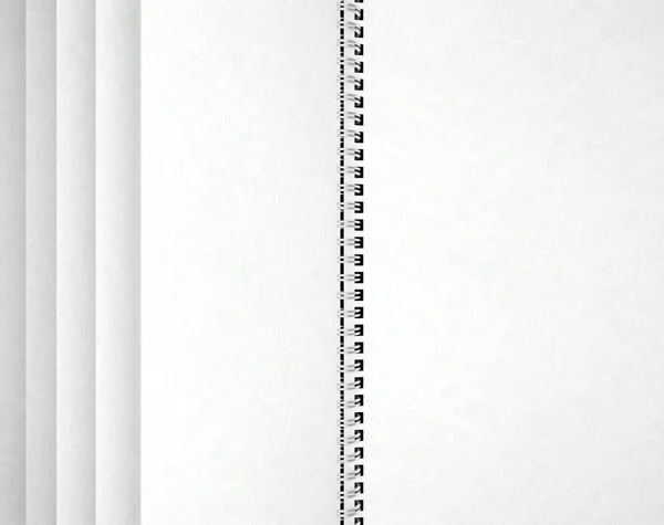 空白のノートブック紙のテクスチャを開く — ストック写真