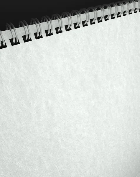 Struttura della carta nel libro delle note in bianco — Foto Stock