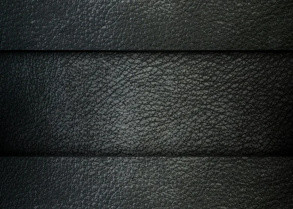 黑色皮革模板背景 — 图库照片