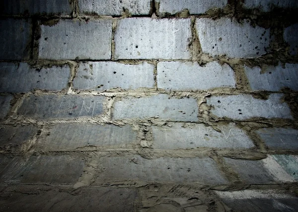 Textura da parede de tijolo, interior vazio — Fotografia de Stock