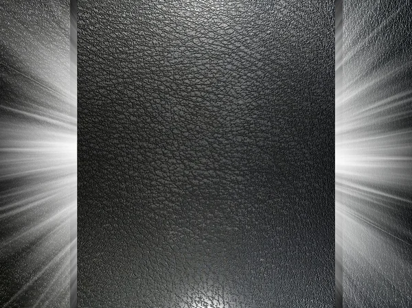 Černé kožené textury 3d prezentace — Stock fotografie