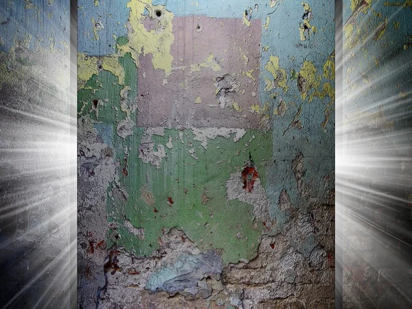 Grunge vecchio muro texture 3d presentazione — Foto Stock