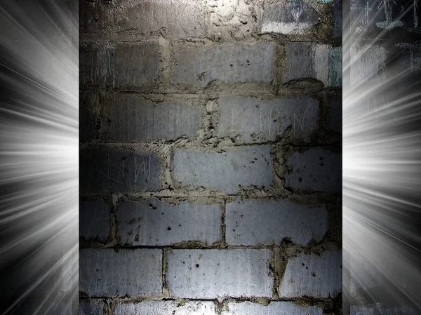 Brick and Concrete texture 3d presentation — Stock Photo, Image