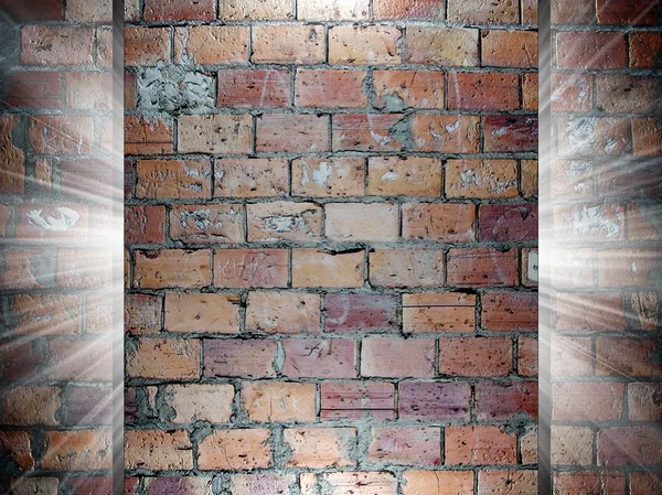 Prezentacja 3d tekstura cegły i betonu — Zdjęcie stockowe