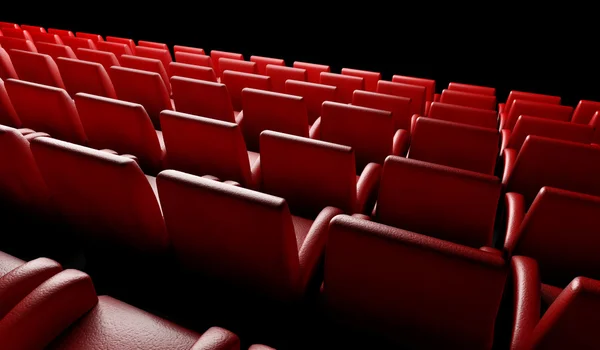 Sala cinema vuota con auditorium — Foto Stock