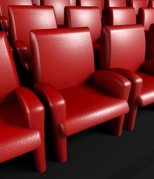 Lege bioscoop zaal met auditorium — Stockfoto