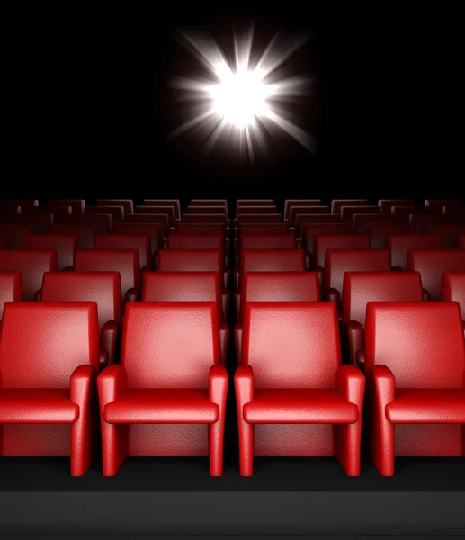 Üres cinema hall a nézőtér — Stock Fotó