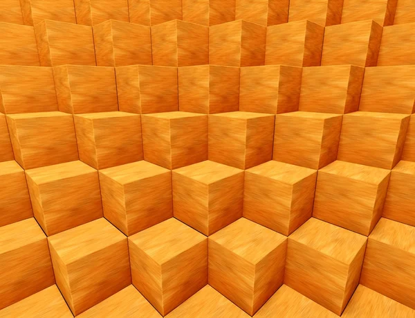 Forma geometrica astratta 3d, cubi — Foto Stock