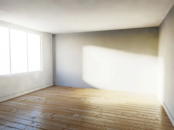 빈 방, 3d 하우스 인테리어 — 스톡 사진