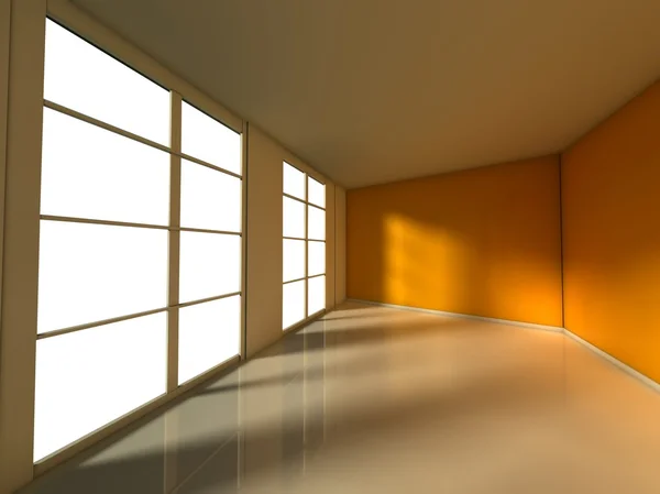 Empty room, 3d house interior — Stock Photo, Image
