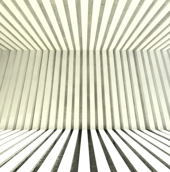 3D современный крытый, пустой коридор — стоковое фото