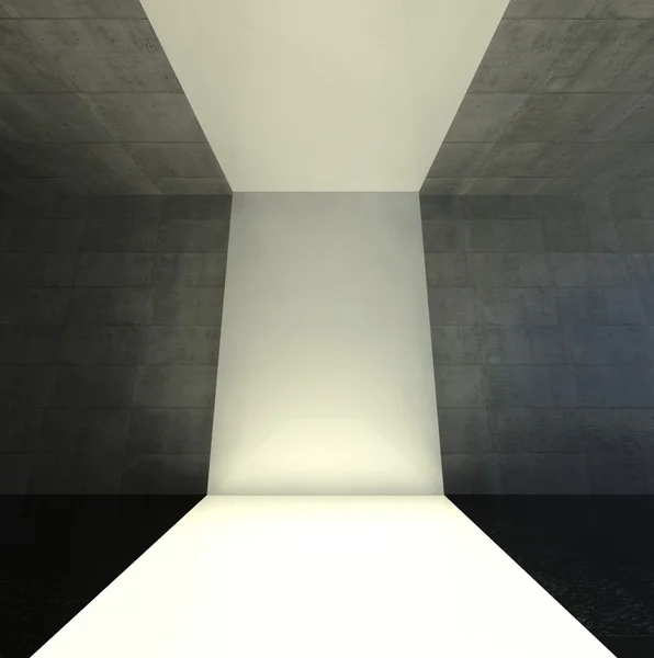 3 d の近代的な屋内、空の段階 — ストック写真